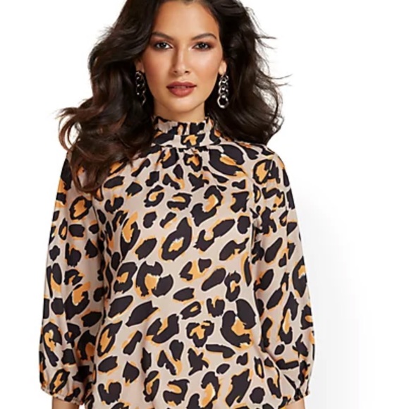 NWT Leopard print blouse - Picture 1 of 3